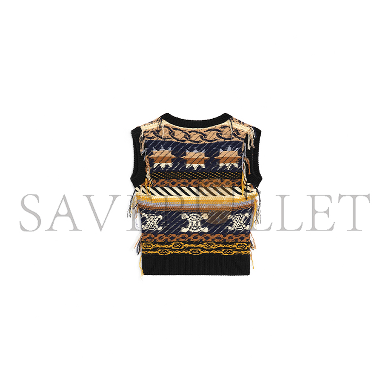 Ce1i*e top in jacquard cashmere ry0lu0v65.19bd